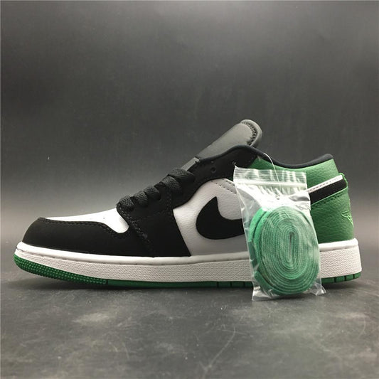 AJ 1 Low White Black Mystic Green Shoes Sneakers - nk0000303 image 2