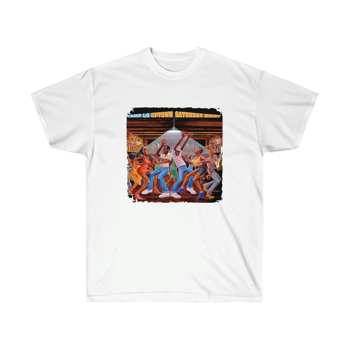 Rap CLO Uptown Saturday Night Men T-Shirt - White, 3XL image
