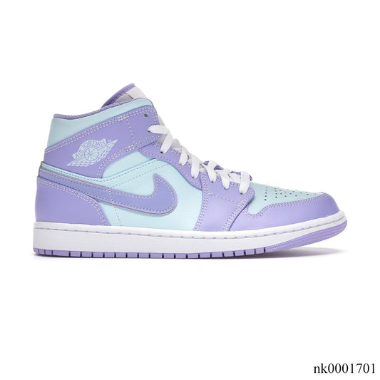 AJ 1 Mid Purple Aqua Shoes Sneakers - nk0001701 image 0