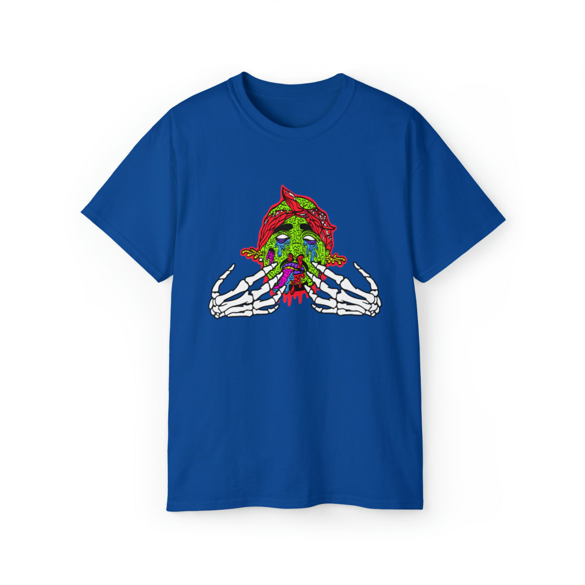 2Pac Monster  T-Shirt - Royal, S image
