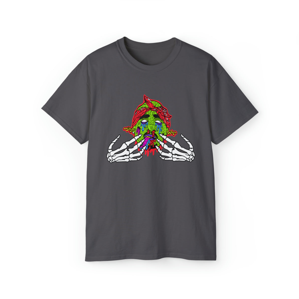 2Pac Monster  T-Shirt - Charcoal, XL image