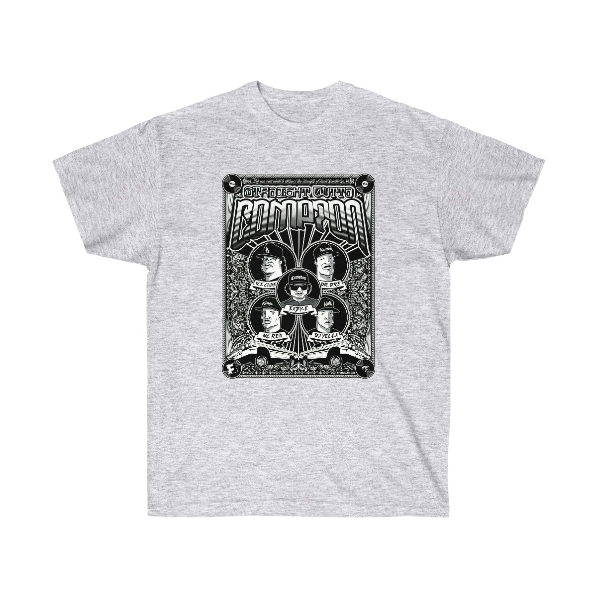 Rap Compton Men T-Shirt - Ash, L image