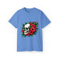Flower Skull T-Shirt - Carolina Blue, XL image
