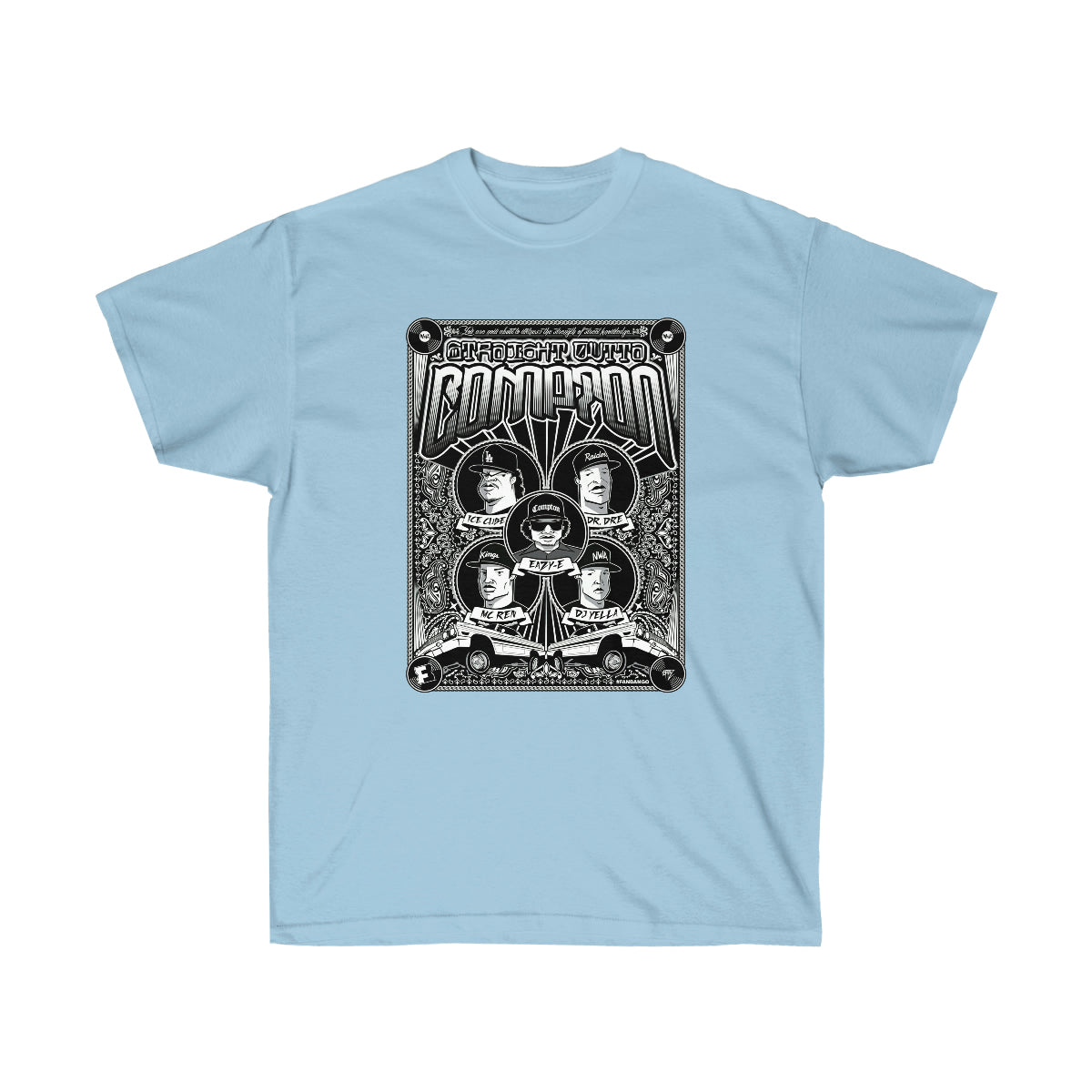 Rap Compton Men T-Shirt - Light Blue, L image
