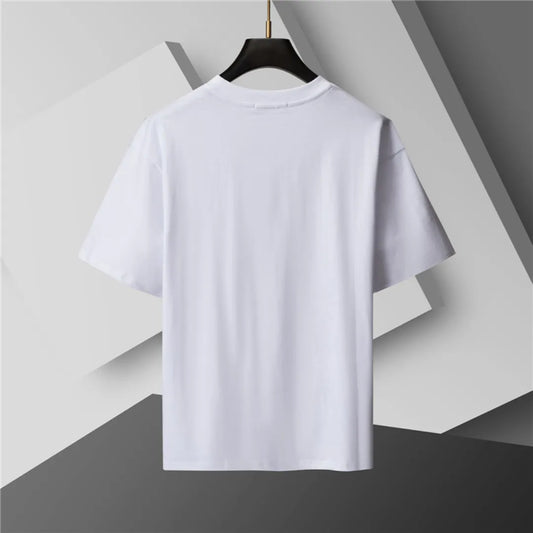 BUR Check Label T-Shirt in White - 384 - bbr0000384 image 2