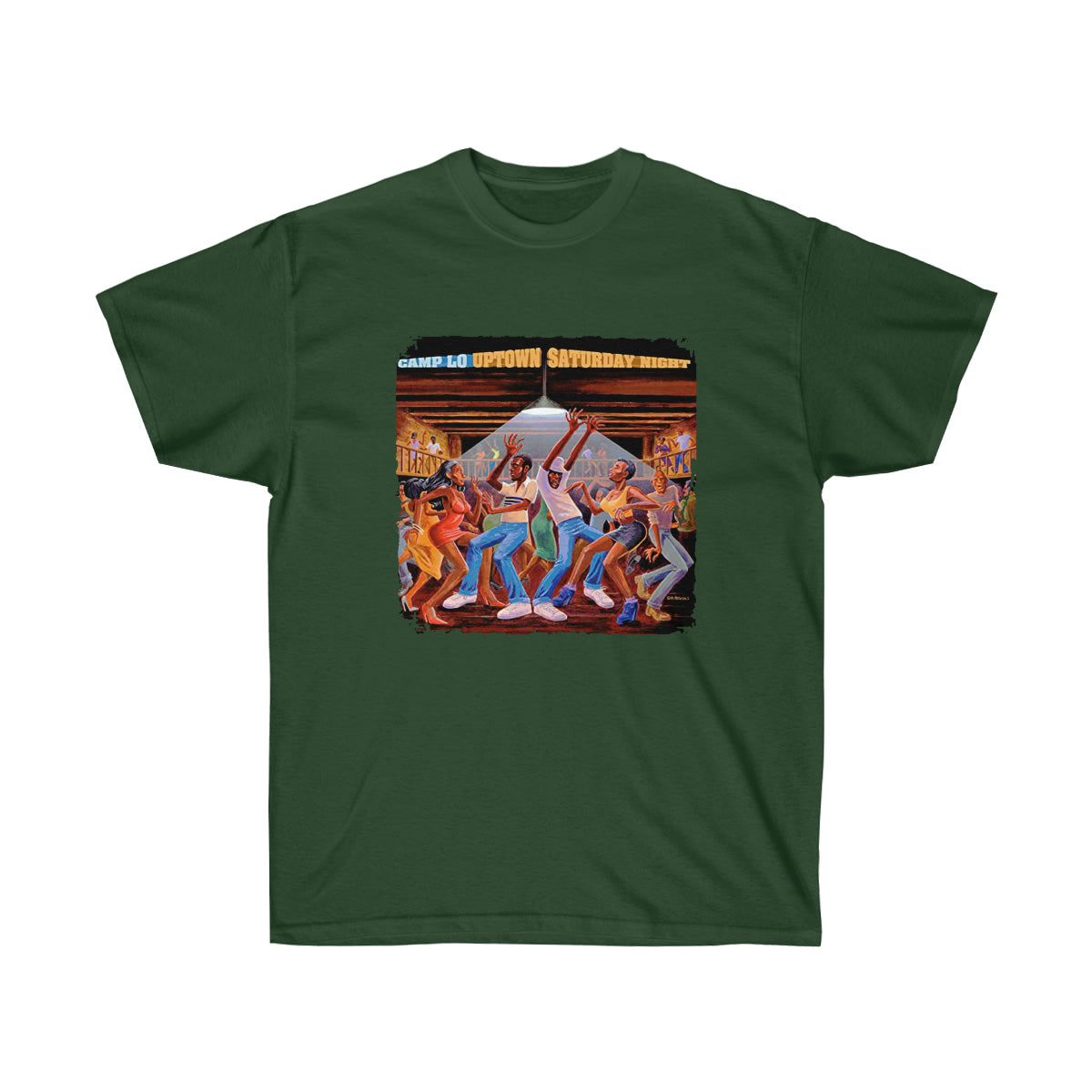 Rap CLO Uptown Saturday Night Men T-Shirt - Forest Green, 3XL image