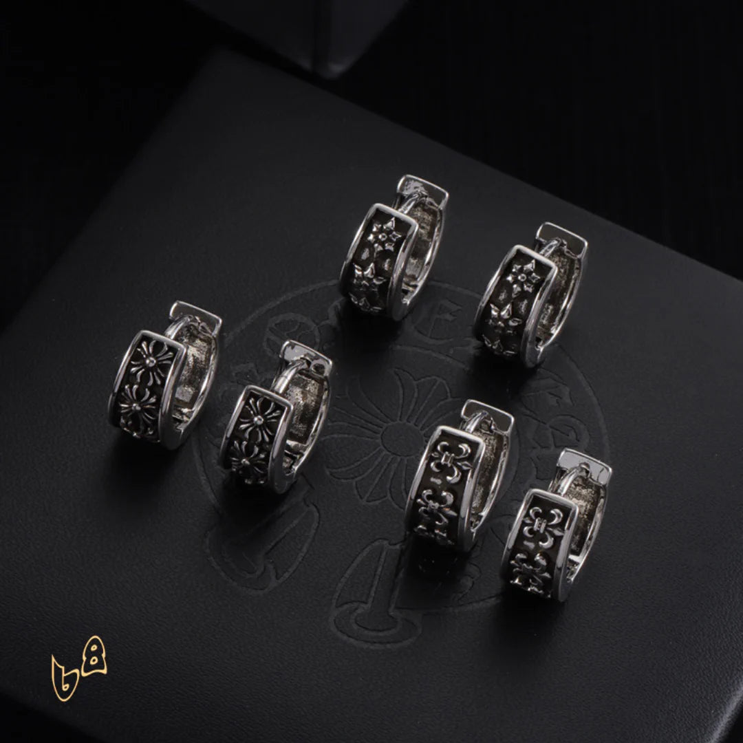 CH Cross Hoop Earrings - CH0158 image 1
