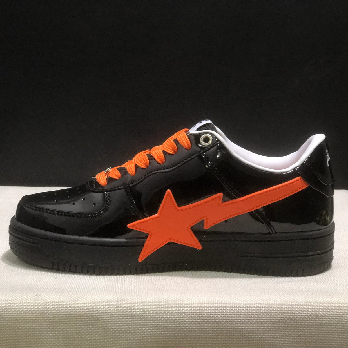 A Bathing Ape Bape Sta OS Feature Exclusive M2 Black Orange Shoes Sneakers - nk0005512 image 3