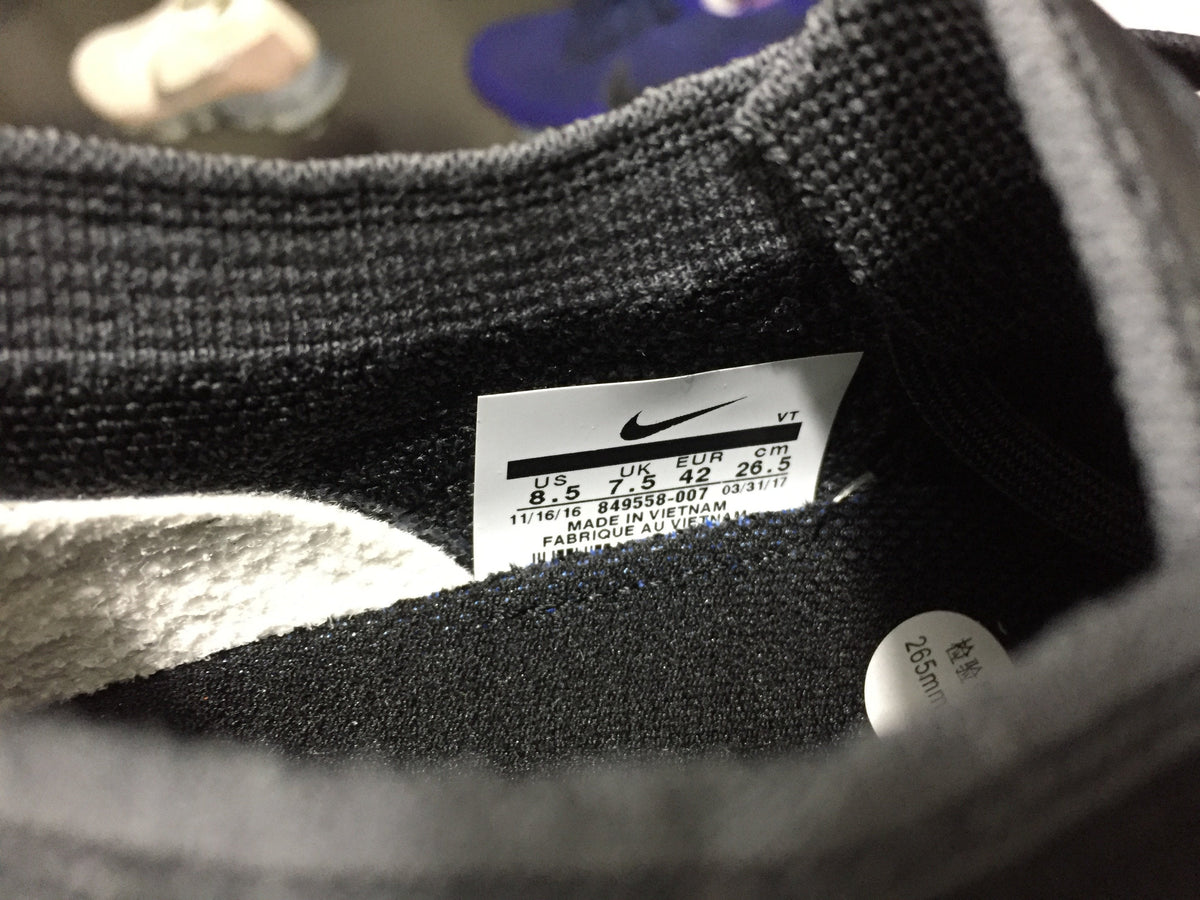 Air VaporMax Flyknit Black Dark Grey Shoes Sneakers - nk0000455 image 18
