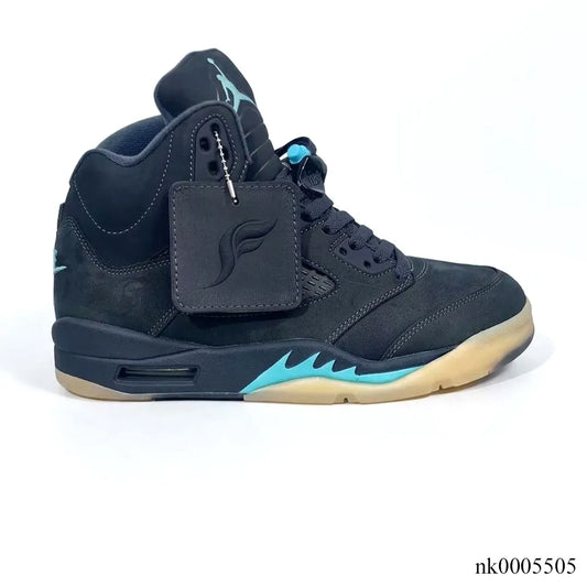[PREMIUM] Air Jordan 5 Retro SoleFly Black Aurora Green Shoes Sneakers - nk0005505